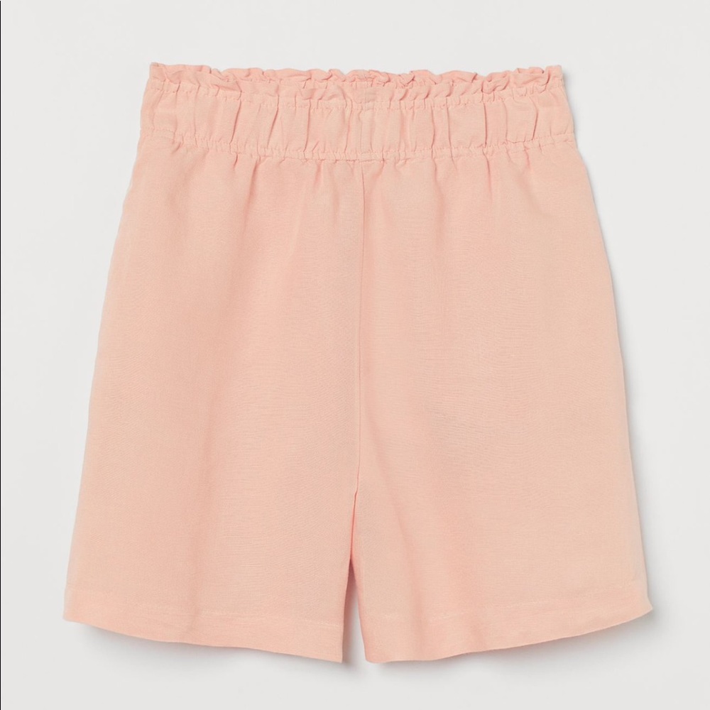 Linen-blend Pull-on Shorts